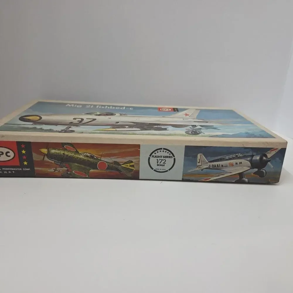Vintage UPC Mig 21 Fishbed-c Model Plane Kit 1:72 Scale Complete